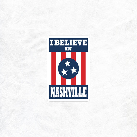 I Believe In Nashville Temporary Tattoo