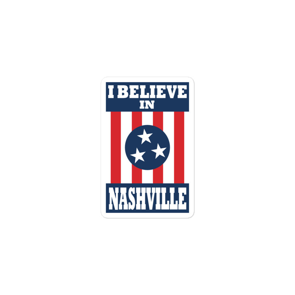 I Believe In Nashville Kiss Cut Decal