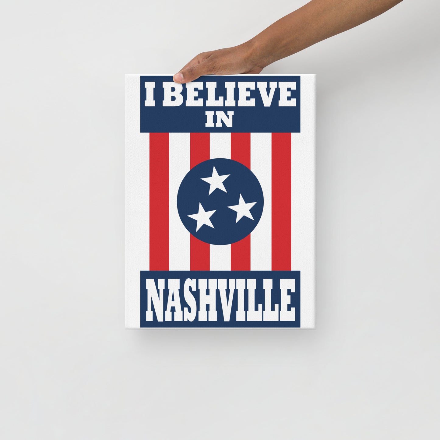 I Believe In Nashville - Thin Canvas Print