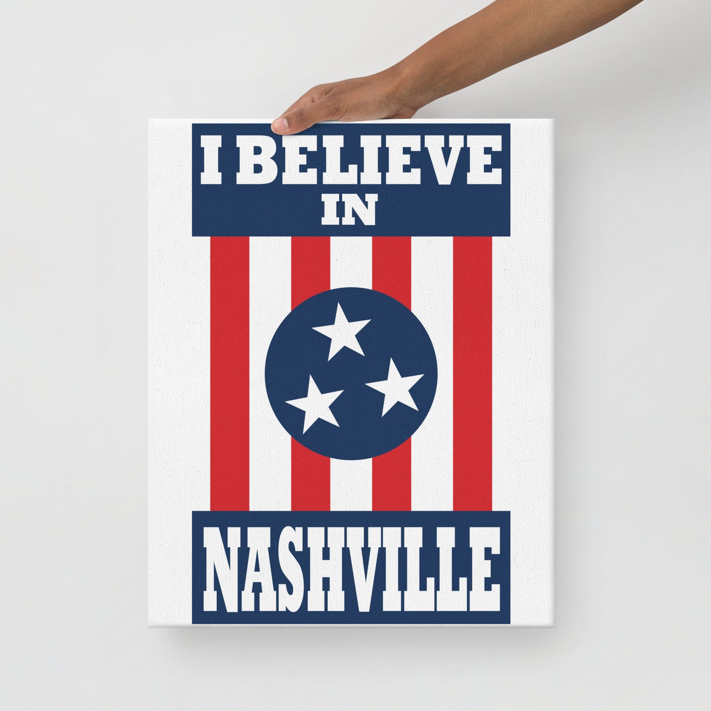 I Believe In Nashville - Thin Canvas Print