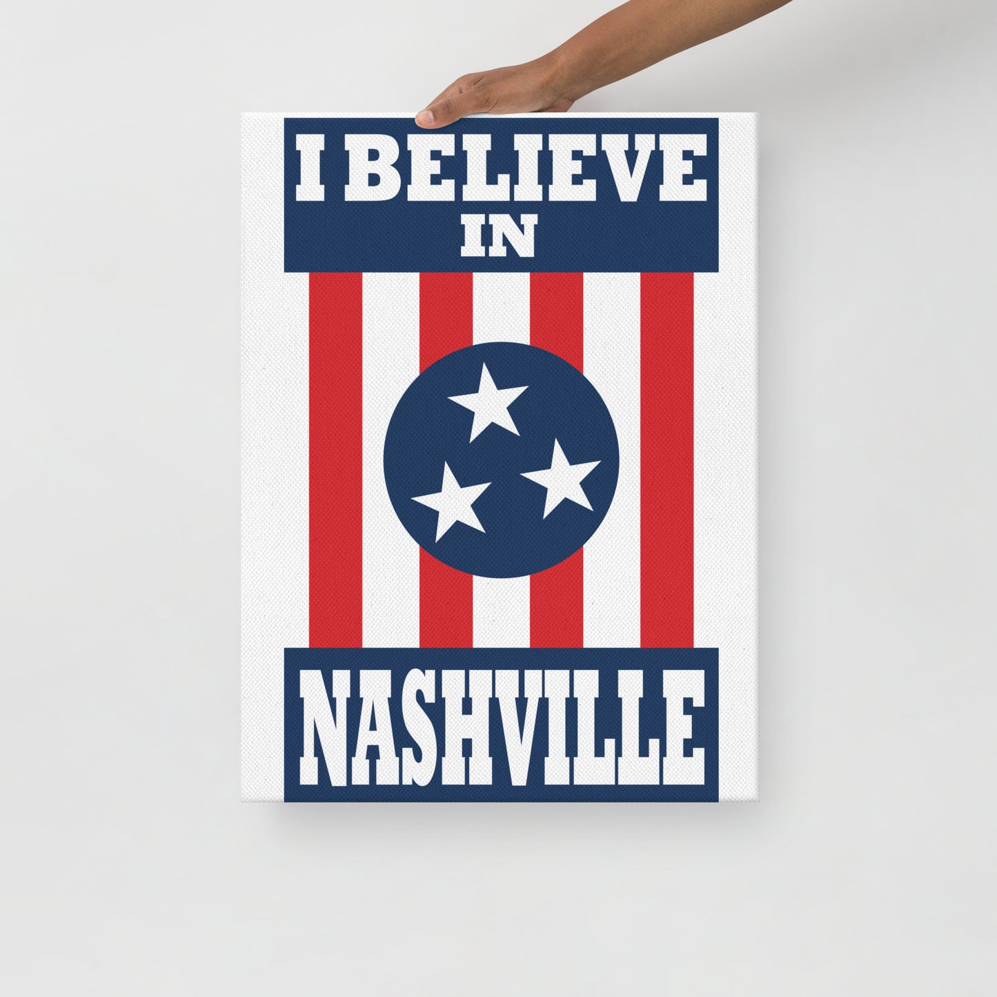 I Believe In Nashville - Thin Canvas Print