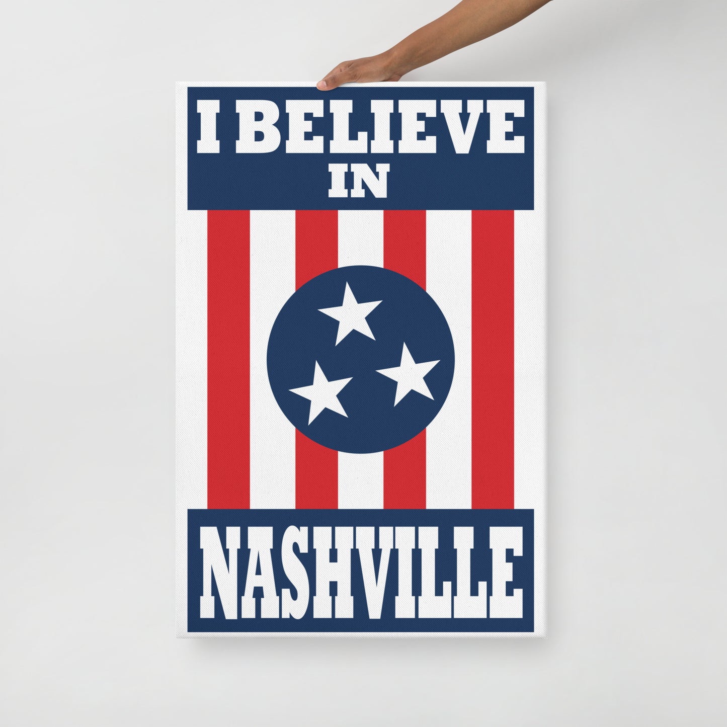 I Believe In Nashville - Thin Canvas Print