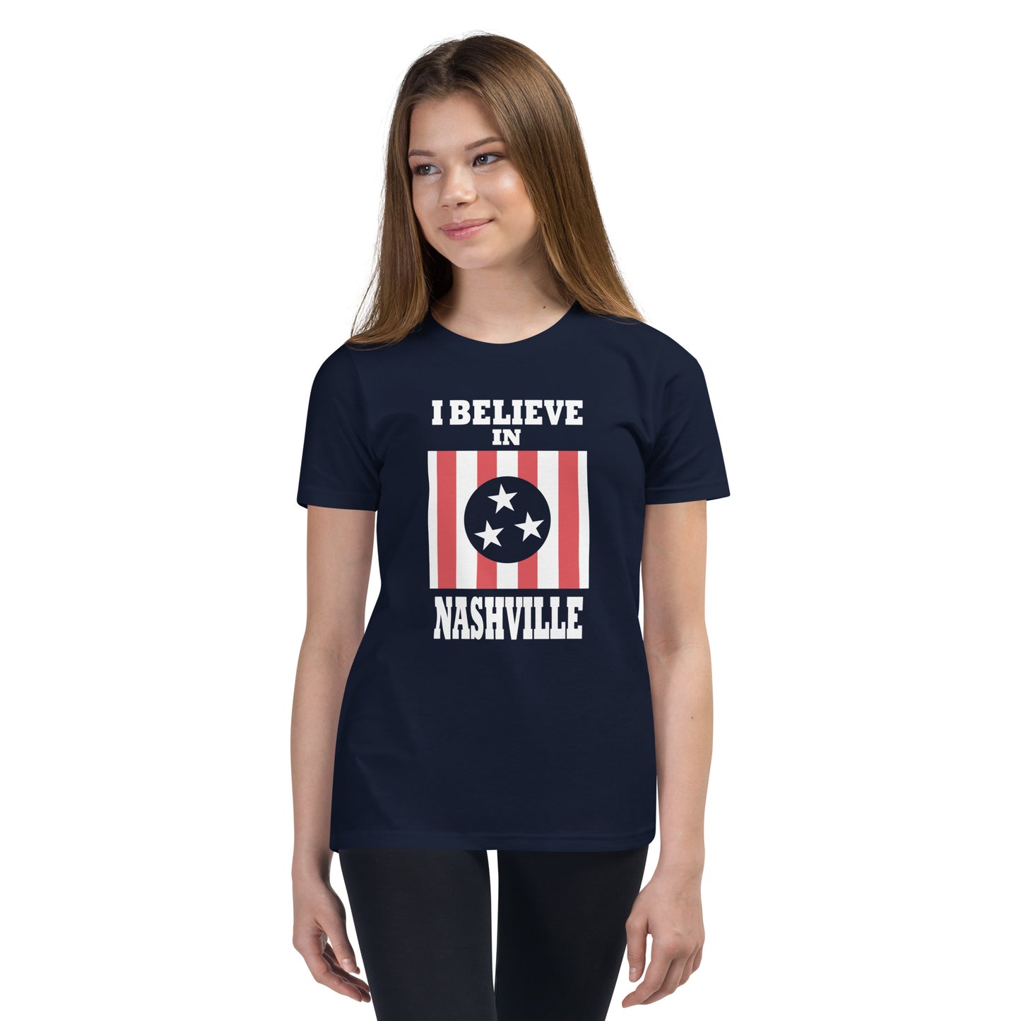 I Believe In Nashville Navy Youth / Kids Shirt